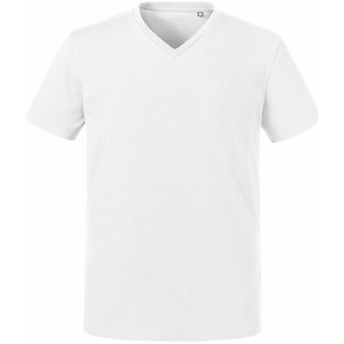 RUSSELL Men's Pure Organic V-Neck T-Shirt Slike