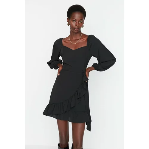 Trendyol Black Ruffle Dress