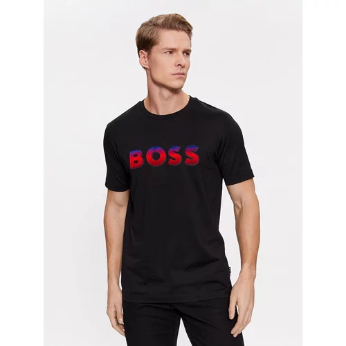 Boss Majica Tiburt 420 50500760 Črna Regular Fit