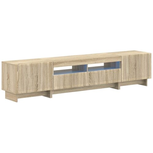  5-dijelni LED TV ormarić Hrast sonoma Konstruirano drvo - Hrast sonoma 100 cm Slike