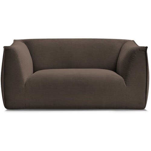 Bobochic Paris Smeđa sofa od samta 170 cm Giorgia – Cene