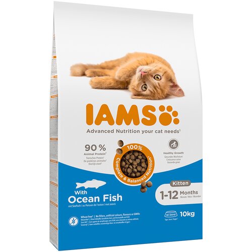 IAMS for Vitality Kitten s morskom ribom - 10 kg Slike