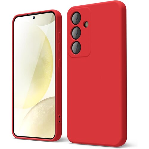  Gumijasti / gel etui Matte za Samsung Galaxy A55 - rdeči Slike