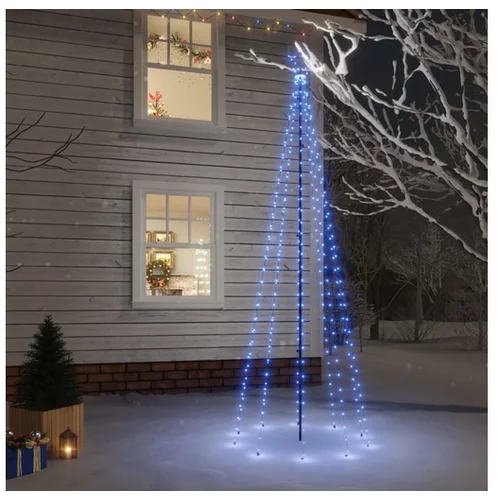  Božično drevo s konico 310 modrih LED diod 300 cm