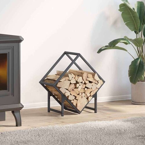  Stalak za drva antracit 50x25x50 cm hladno valjani čelik Slike