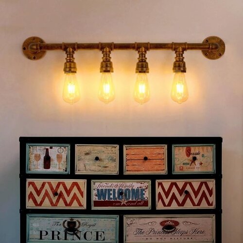 Rustik 29 zidna lampa W0021-4 4*E27 cupreous Cene