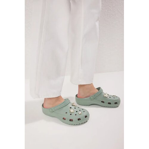 Trendyol Shoes Ženske papuče Takss25Sd00033, Zelene Slike