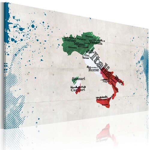  Slika - Map of Italy 60x40 Slike