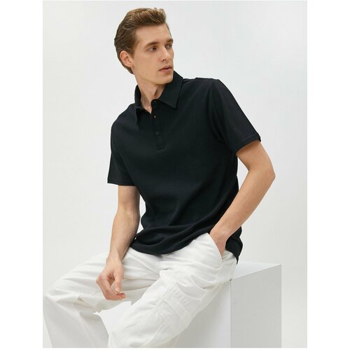 Koton Polo T-shirt - Black - Regular fit Slike