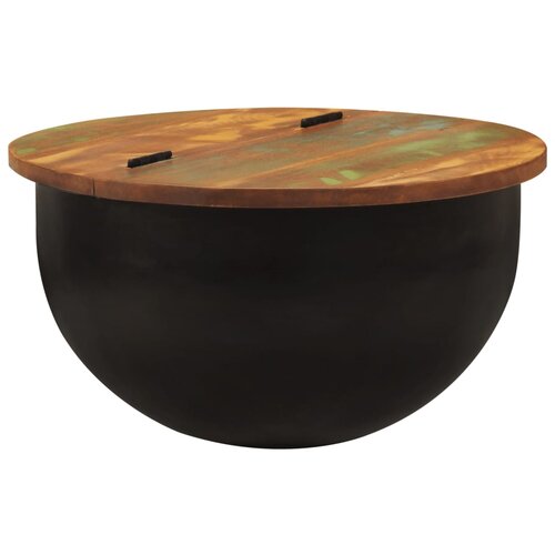 Furnova Klubska mizica črna 50x27 cm trden predelan les, (21915074) Slike