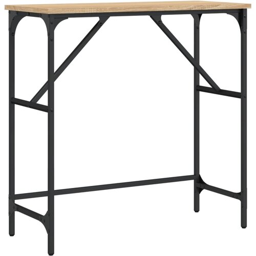 Konzolni stol boja hrasta 75 x 32 x 75 cm konstruirano drvo Slike