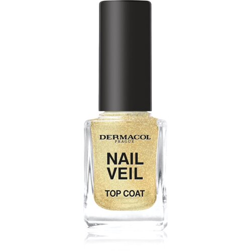 Dermacol Nail Veil nadlak za nohte ble&amp;scaron;čeč odtenek Sparkling Beach 11 ml Slike