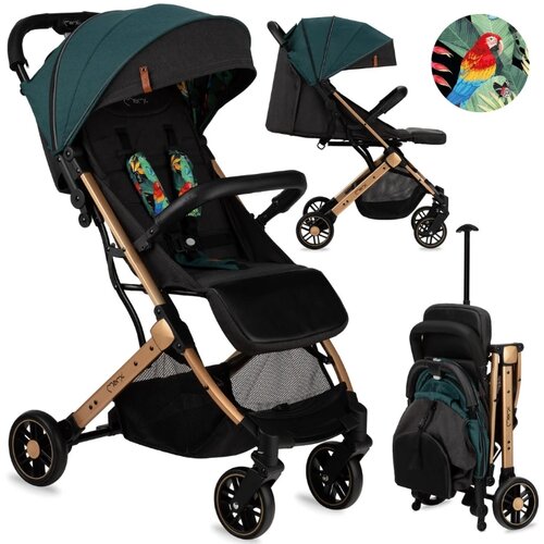Momi ki&amp;scaron;obran kolica za bebe estelle gold green, 6m+ Slike