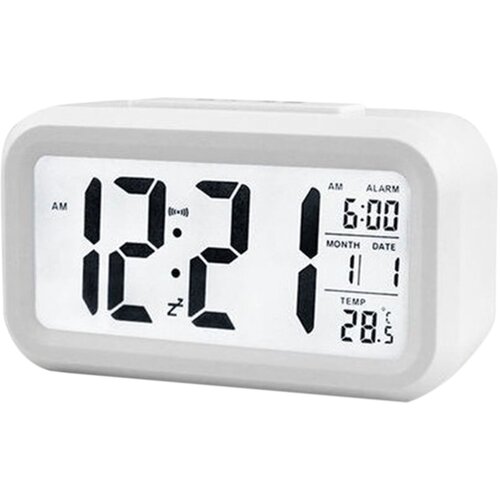 Venisymlis Elektronska Digitalna Budilka, Nočna Ura Na Baterije, Z Velikim Led Zaslonom, Sobno Temperaturo, Datumom, Primerna Za Osebe Z Globokim Spanjem, (22059916) Cene