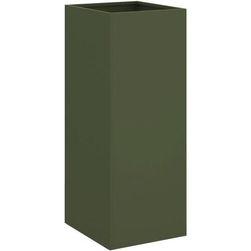 Maison Chic Cvetlično korito - Cvetlični Lonec olivno zeleno 32x29x75 cm jeklo, (21790353) Cene