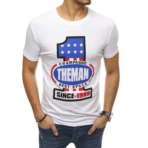 DStreet T-shirt męski z nadrukiem biały Cene