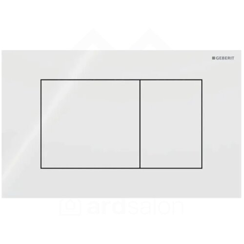 Geberit Sigma40 Square Tipka za dvokoličinsku tehniku ispiranja bela - staklo 115.629.SI.1 Cene