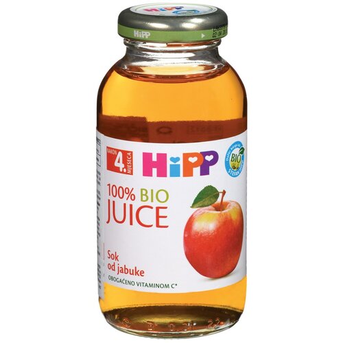 Hipp sok jabuka 200ml 4M+ Slike