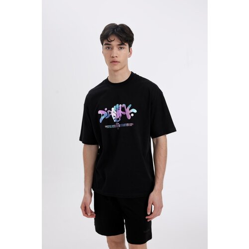 Defacto comfort Fit Crew Neck Printed Short Sleeve T-Shirt Slike