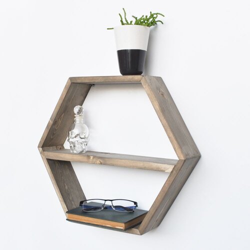 Woody Fashion Aa026 Walnut Wall Shelf Cene