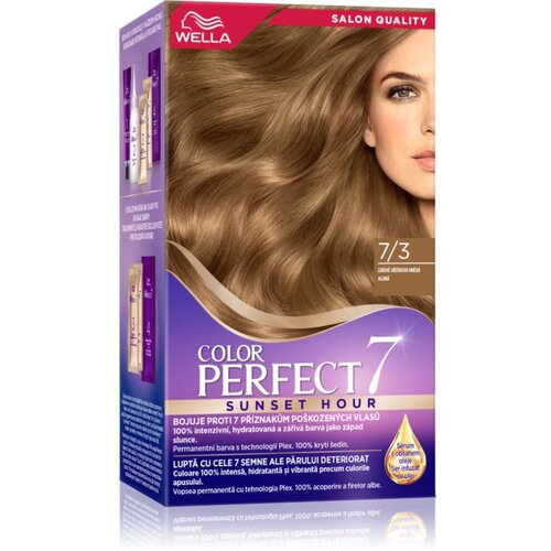 Wella Color Perfect Sunset Hour barva za lase 7/3 Bright Hazelnut Brown 1 kos Cene