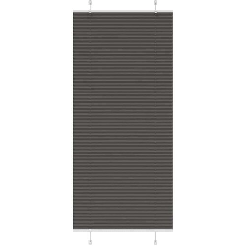 vidaXL plisirana žaluzija črna 85x200 cm &scaron;irina tkanine 84,4 cm Cene