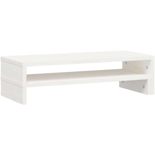 vidaXL Stalak za monitor bijeli (52-101) x 22 x 14 cm masivna borovina Cijene