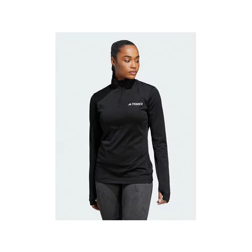 Adidas Jopa Terrex Multi 1/2 Zip Fleece Sweatshirt HT9525 Črna Slim Fit