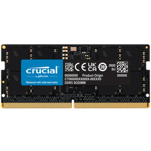 Crucial 32GB DDR5-5600 sodimm CL46 16Gbit CT32G56C46S5 Slike