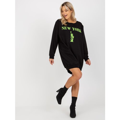 VITON Sweatshirt-VI-BL-3212.15X-black-green Slike