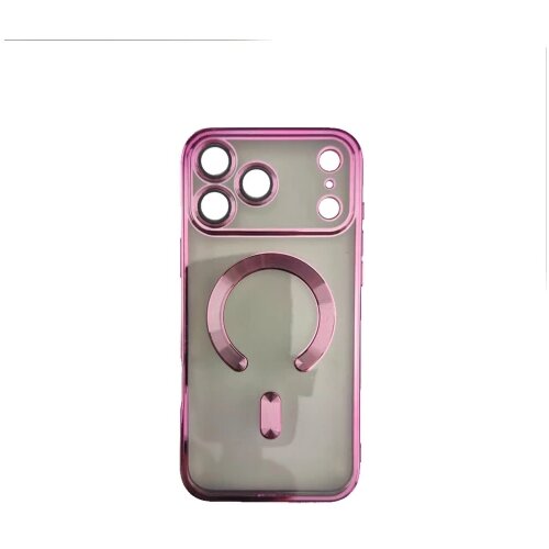  Silikonska futrola Magsafe Iphone 17 Pro ROZE Slike