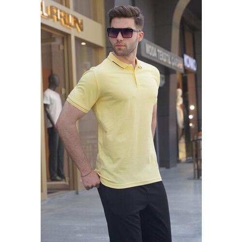 Madmext Polo T-shirt - Yellow - Regular fit Slike