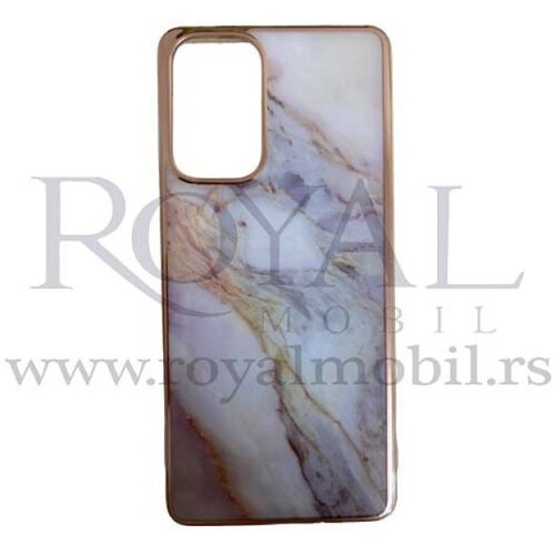  futrola mermer silikon sa niklovanim obodom za samsung A736 galaxy A73 5G No2 Slike