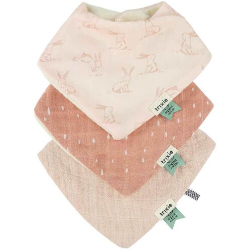 Trixie 3-djelni komplet pamučnih podbradnjaka rosy rabbit Cijene