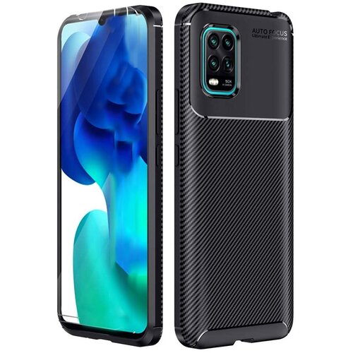  Maska za Xiaomi Mi 10 Lite Carbon Defender crna Cene