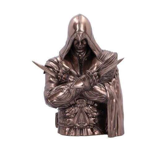 Nemesis Now ASSASSIN&amp;#039;S CREED&amp;reg; EZIO BUST BRONZE figura 30CM Slike