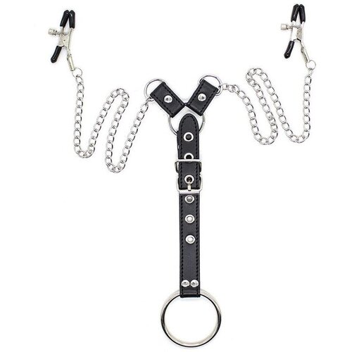 Ohmama Fetish Nipple Clamps Cock Ring Set Cene