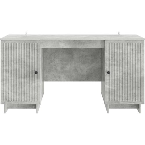  Stol Betonska siva Konstruirano drvo 142,5 x 50 x 75 cm Slike
