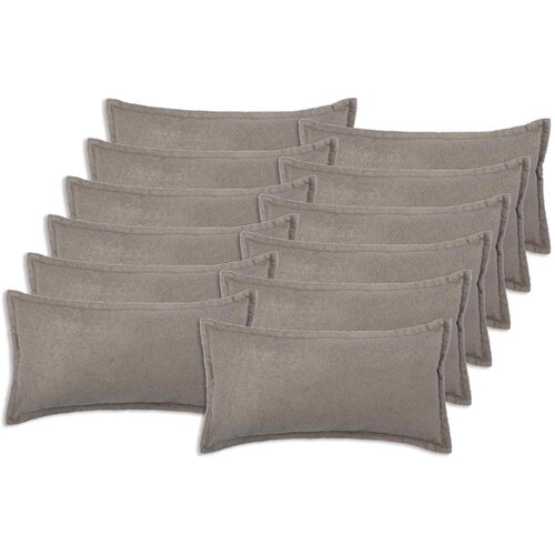  Presvlaka za jastuk 12 pcs HOUTEN Svjetlosiva 40 x 80 cm Bouclé Cene