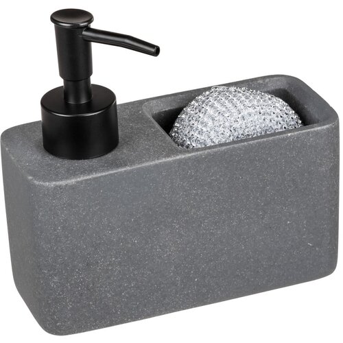 Wenko sivi dozator za sapun od poliresina 0,15 l Woya Slike