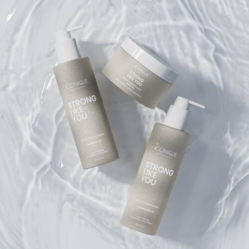 ICONIQUE Professional STRONG LIKE YOU Repair &amp;amp; Strengthening krepilni balzam za po&amp;scaron;kodovane lase 250 ml Slike