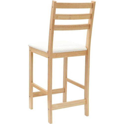  Trpezarijske stolice 2 pcs Prirodna 40 x 47 5 x 99 5 cm - Prirodna i bijela Slike