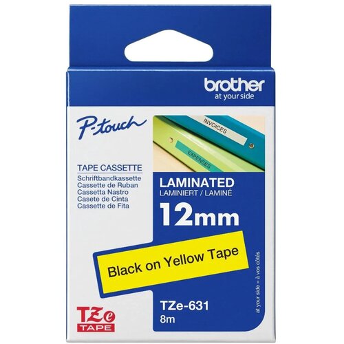 Brother Originalna traka za printer za naljepnice TZE631 12mm crno na žuto Cijene