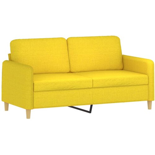 Maison Chic Dvosed kavč - Sofa - Kanape svetlo rumen 140 cm blago, (21727103) Slike