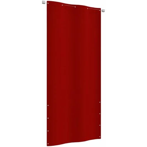 vidaXL Balkonsko platno rdeče 100x240 cm tkanina Oxford