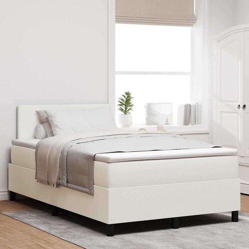  boxspring postelja z vzmetnico, žamet, krem/bela, 120&times;190 cm Cene