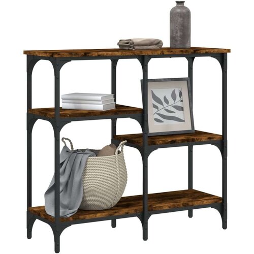 VidaXL Konzolni stol boja hrasta 80 x 29 x 75 cm konstruirano drvo Slike