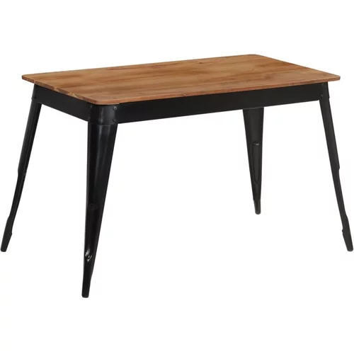  Jedilna miza iz trdnega akacijevega lesa in jekla 120x60x76 cm