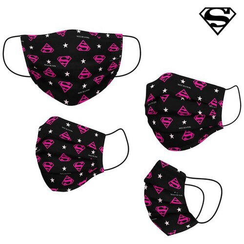  Higijenska maska za vi&amp;scaron;ekratnu upotrebu DC Super Hero Girls Children&amp;#039;s Crna Slike