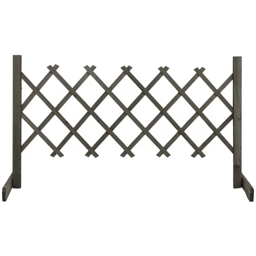  rešetkasta ograda siva 120 x 60 cm od masivne jelovine
